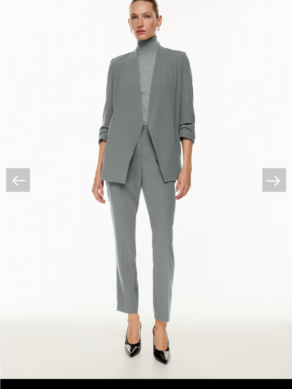 Grey Power Hip Blazer and Conan Pants set